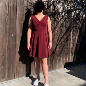 Burgundy Dress